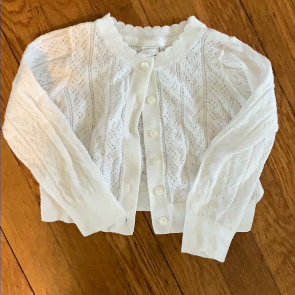 Pointelle cardigan